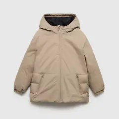MANGO KIDS - Parka Acolchado Impermeable Capucha Niño