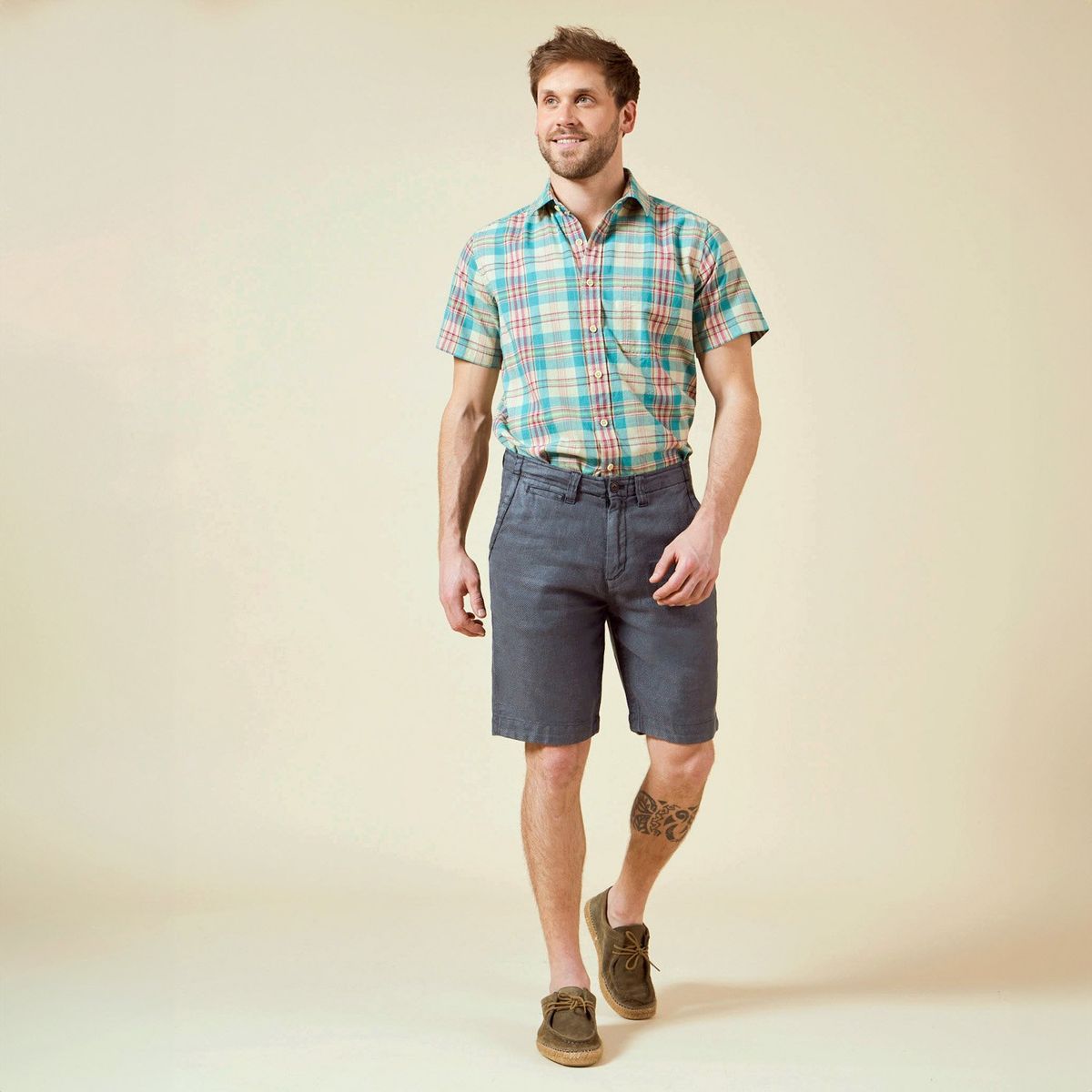 SAVILLE ROW - Bermuda Casual Slim Hombre Saville Row