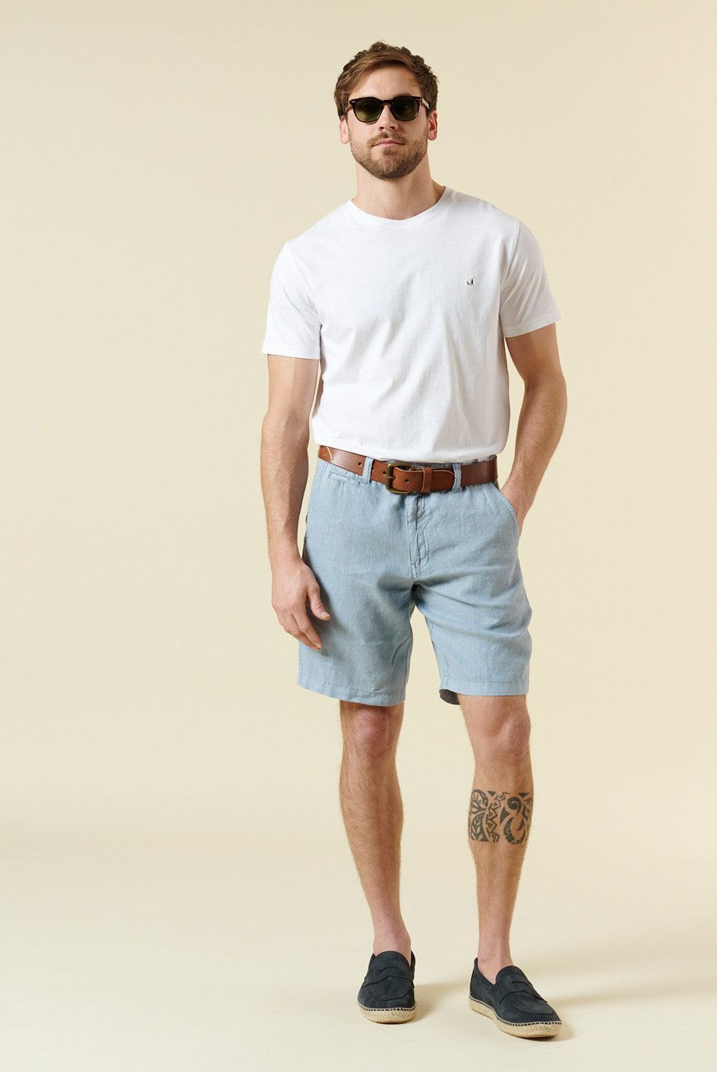 SAVILLE ROW - Bermuda Casual Slim Hombre Saville Row