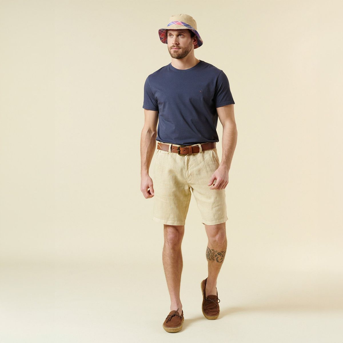 SAVILLE ROW - Bermuda Casual Slim Hombre Saville Row