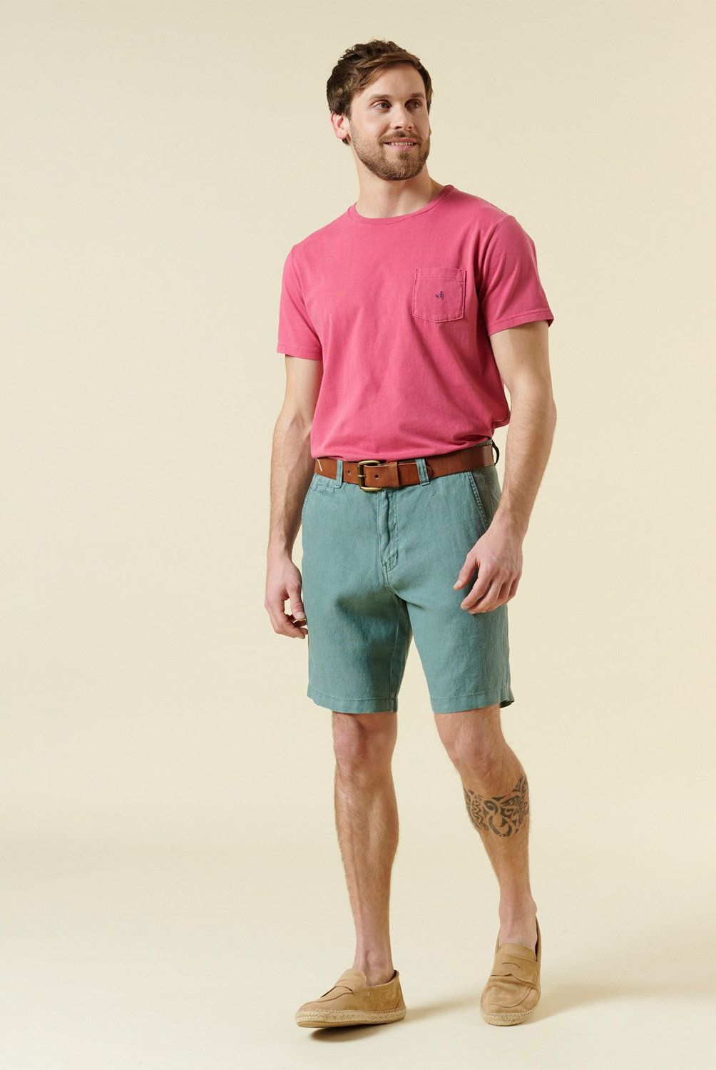SAVILLE ROW - Bermuda Casual Slim Hombre Saville Row