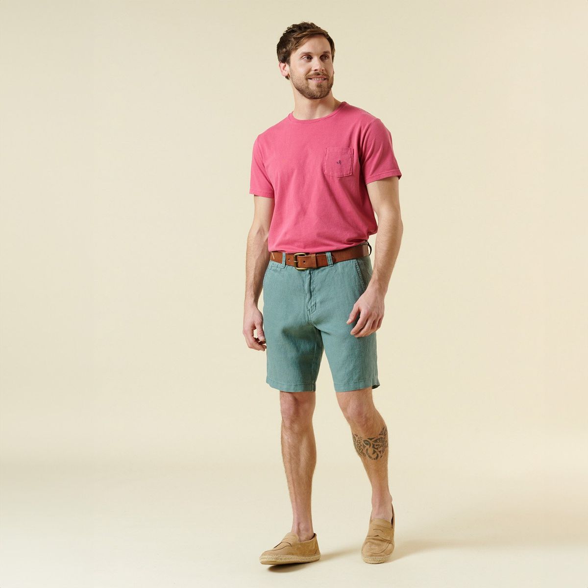 SAVILLE ROW - Bermuda Casual Slim Hombre Saville Row