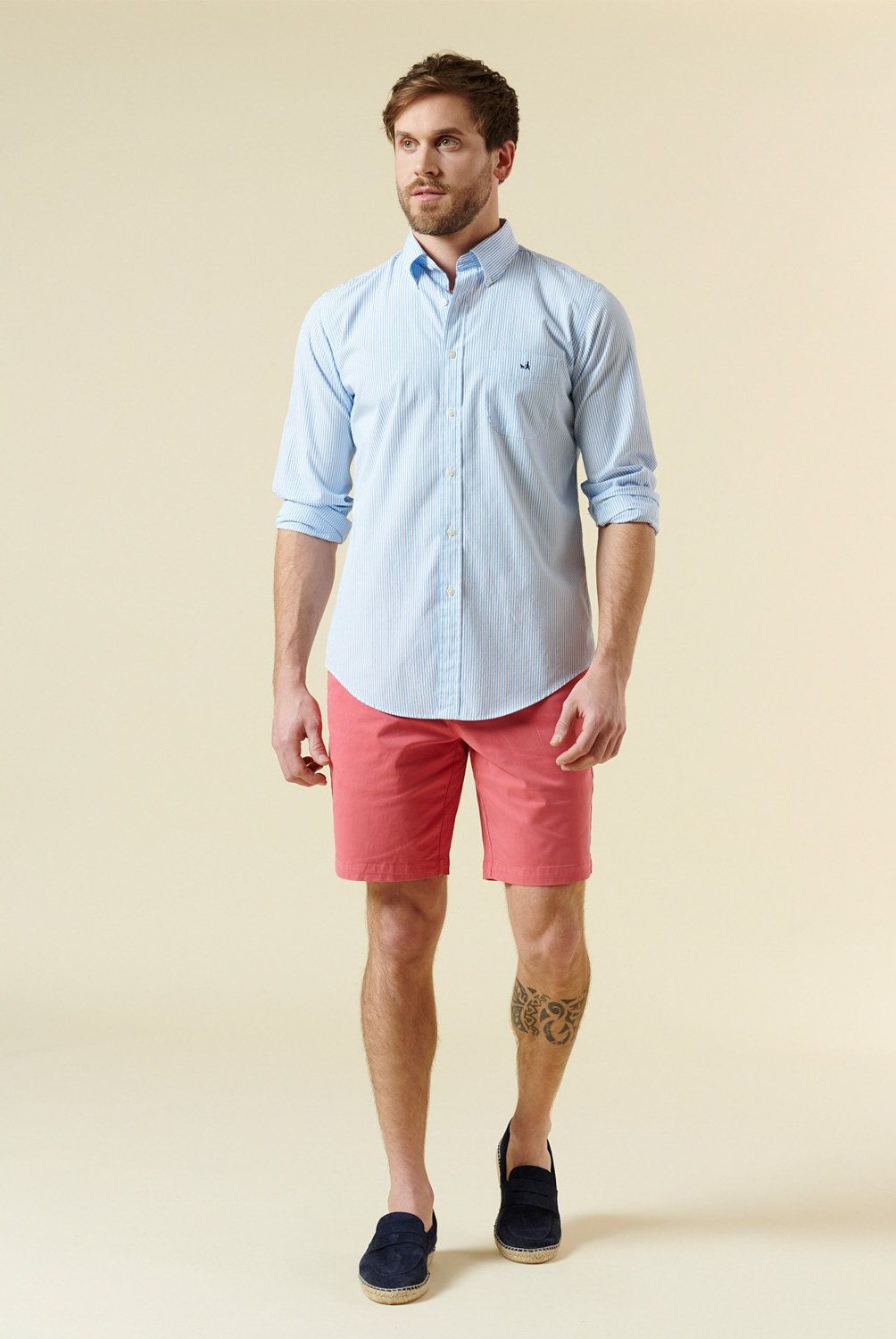 SAVILLE ROW - Bermuda Casual Slim Hombre Saville Row