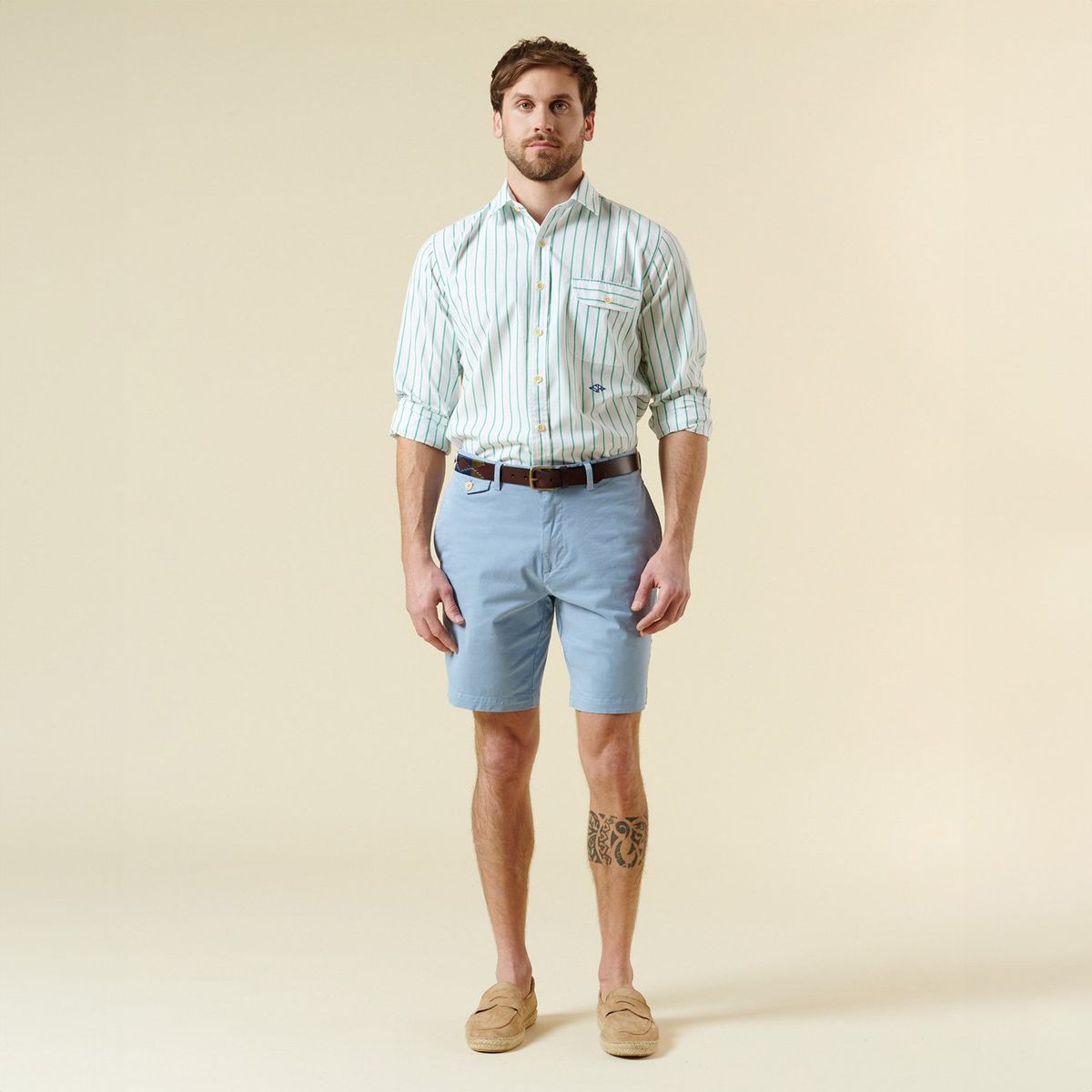 SAVILLE ROW - Bermuda Casual Slim Hombre Saville Row