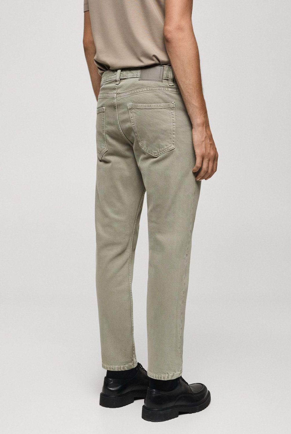 MANGO MAN - Jeans Benc Tapered Cropped Hombre Mango Man