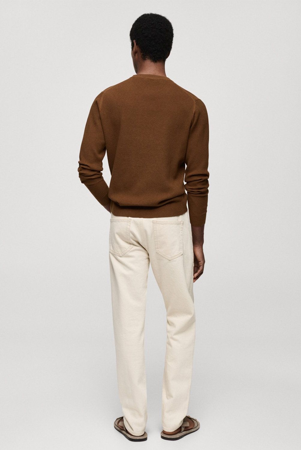 MANGO MAN - Sweater Punto Algodón Canalé Hombre Mango Man