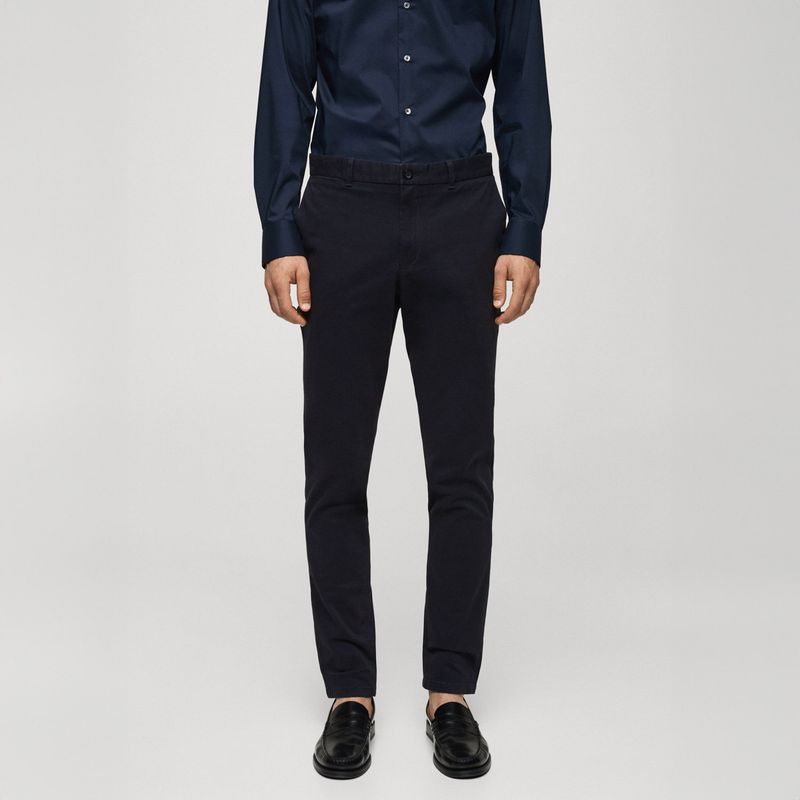 MANGO MAN - Pantalón Barna Slim Fit Hombre Mango Man