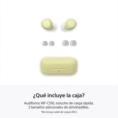 Imagen 2 del producto Audifonos Bluetooth WF-C510 Amarillo