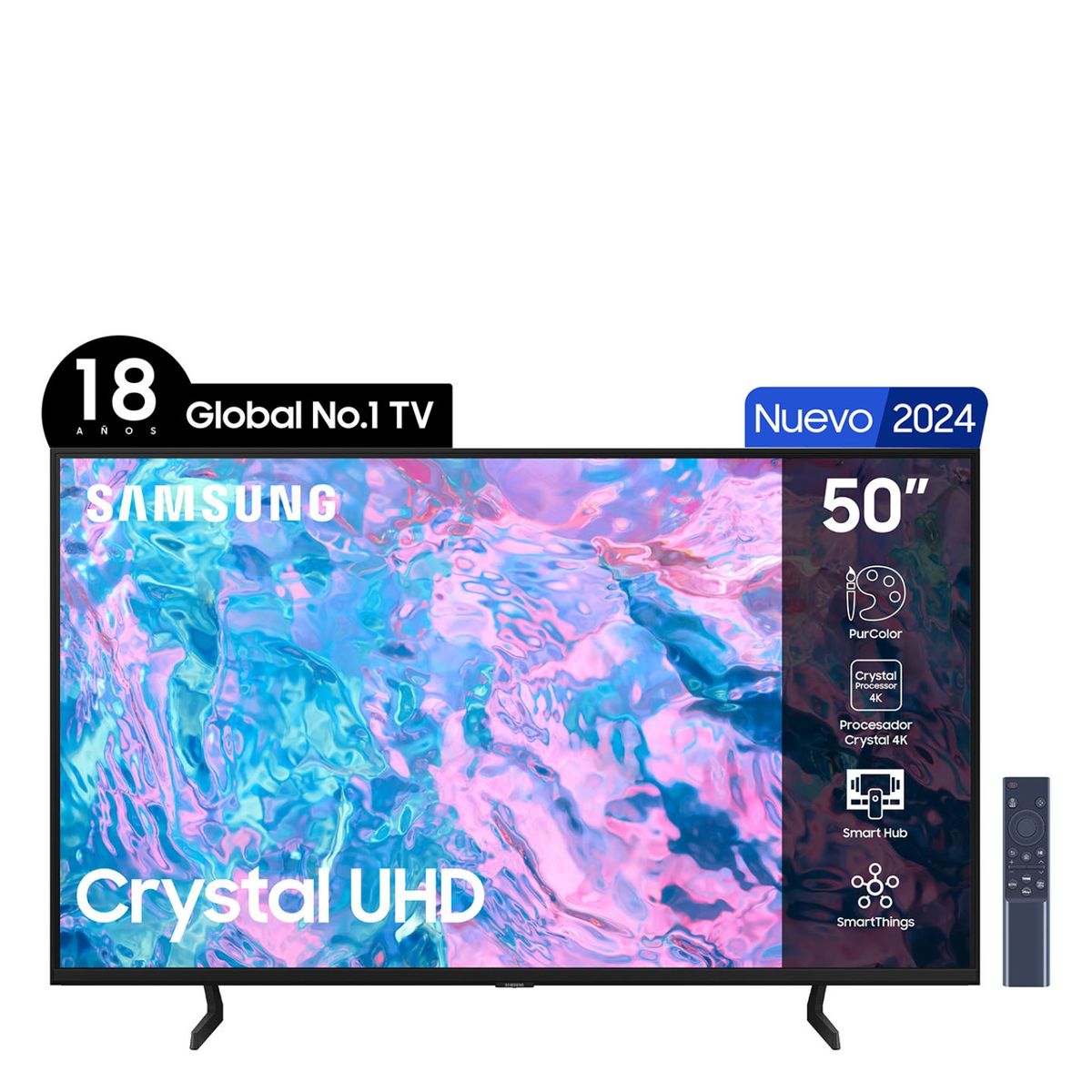 SAMSUNG - LED Samsung 50" CU7090 4K UHD Smart TV 2024