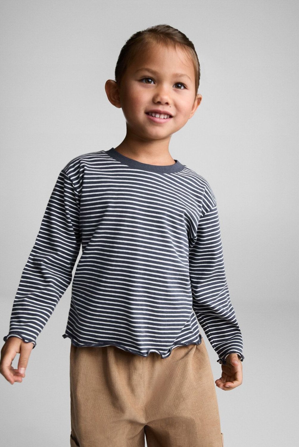 MANGO KIDS - Polera Algodón Rayas Bebé Niña Mango Kids
