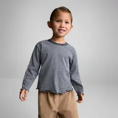 MANGO KIDS - Polera Algodón Rayas Bebé Niña