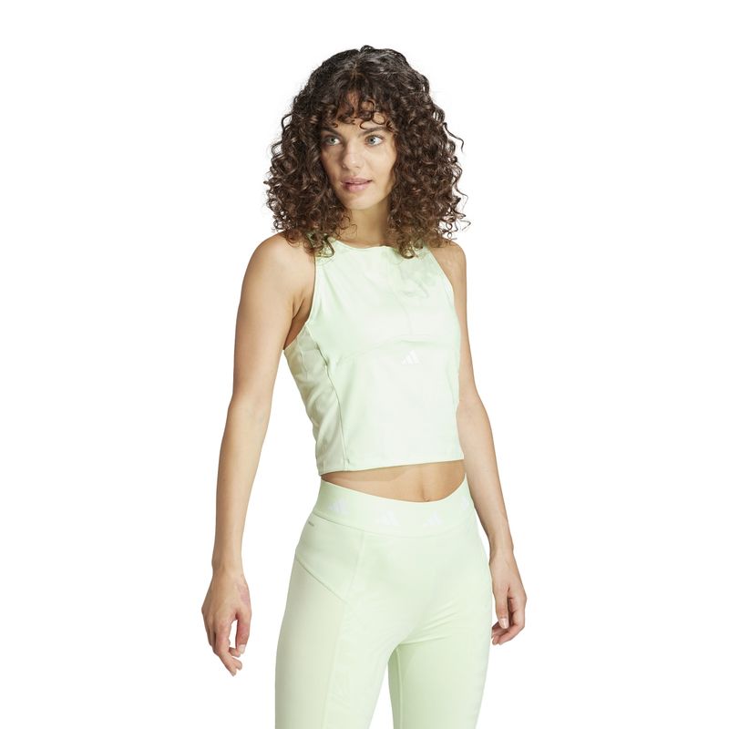 ADIDAS - Polera Crop Manga Larga Deportiva Mujer Adidas