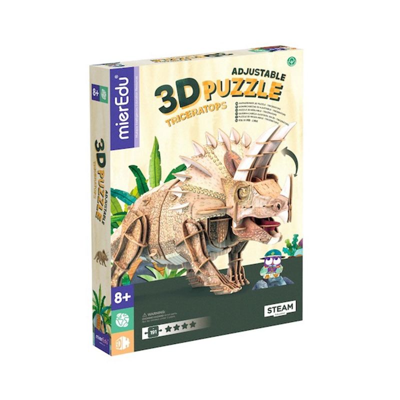 MIEREDU - Puzzle Eco 3D Triceratops Mieredu
