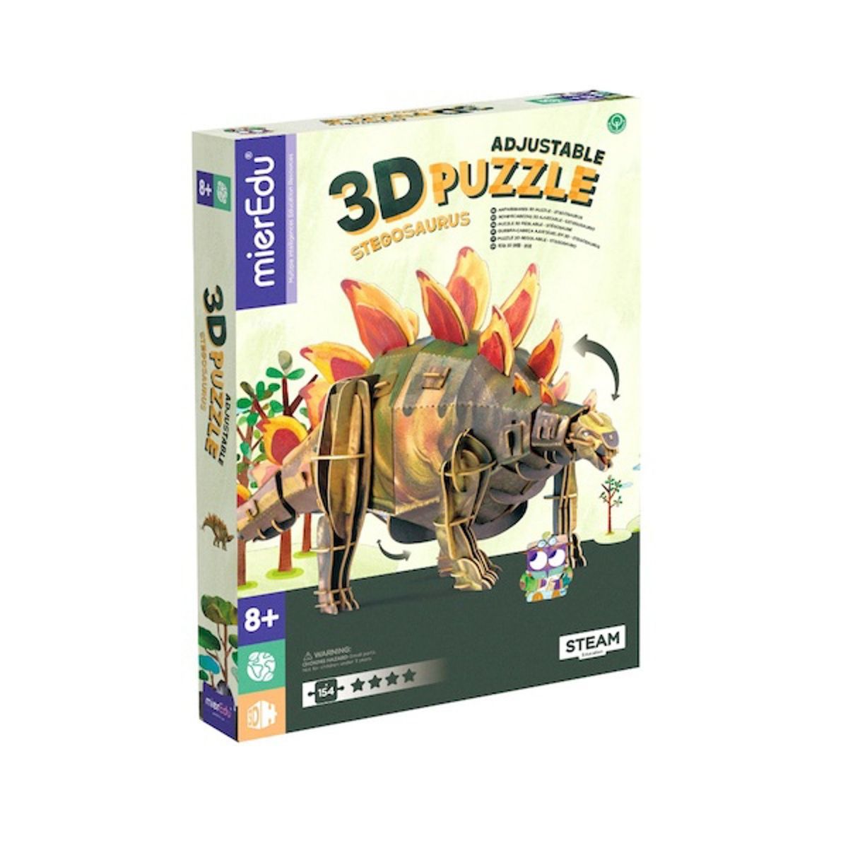 MIEREDU - Puzzle Eco 3D Stegosaurio Mieredu