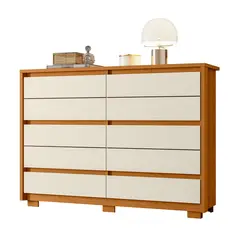 VEKKAHOME - Cómoda Dueto 10 Cajones