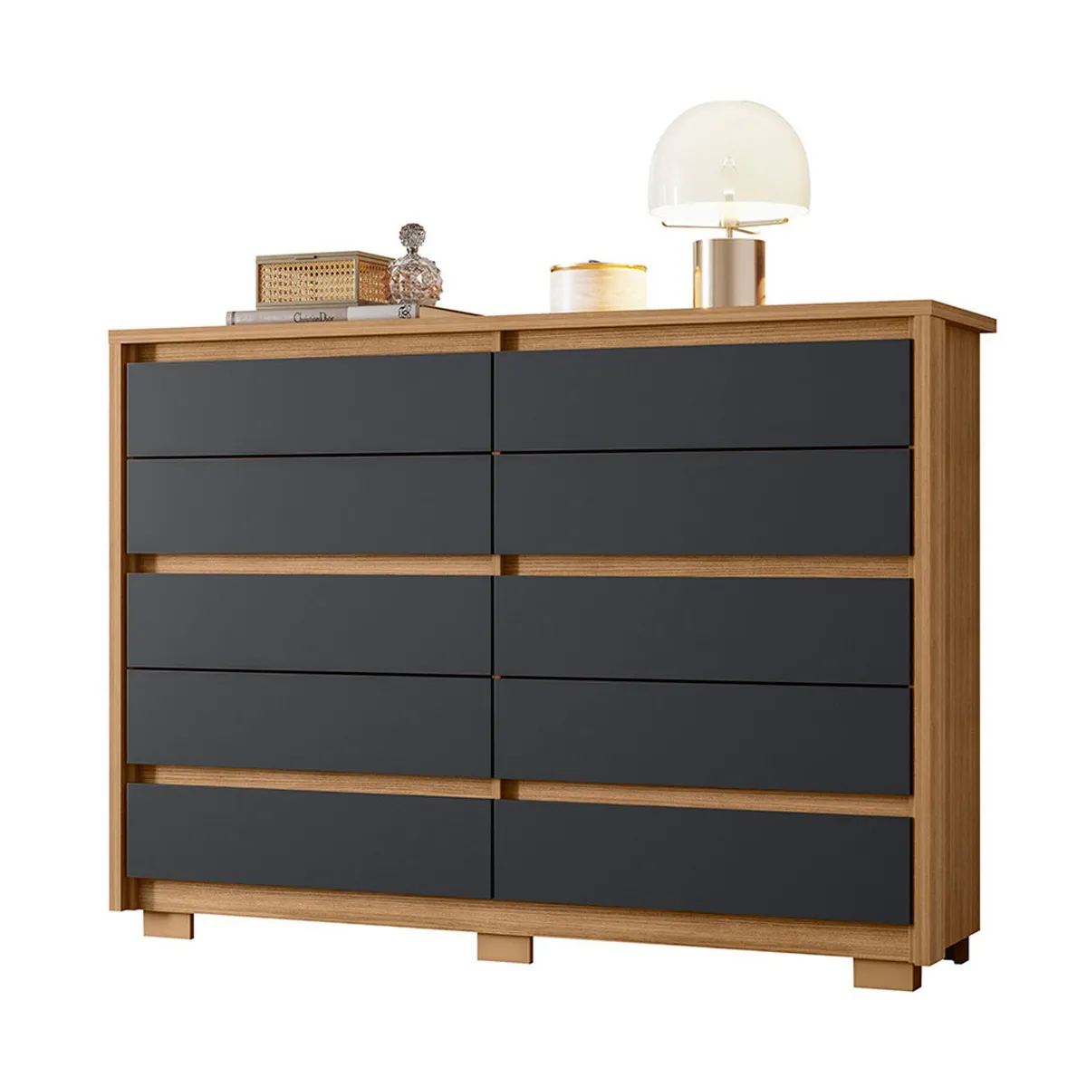 VEKKAHOME - Cómoda Dueto 10 Cajones Vekkahome