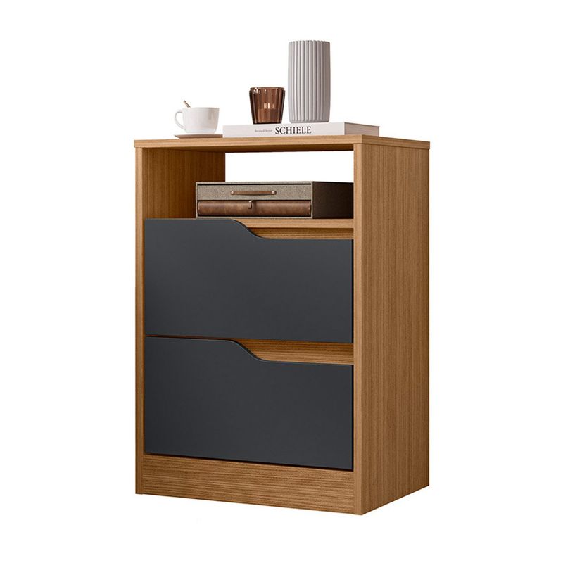 VEKKAHOME - Velador Sole 2 Cajones Vekkahome