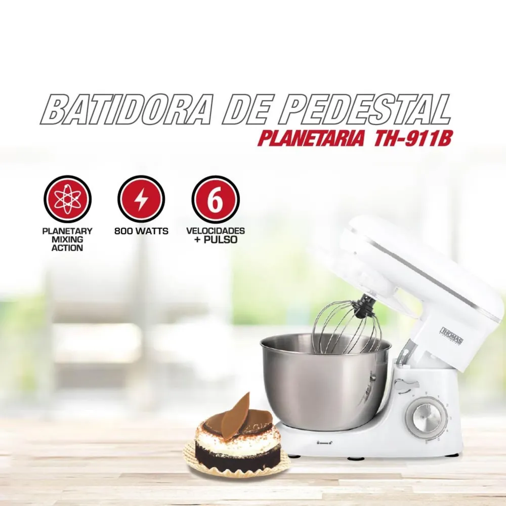 Thomas Batidora Pedestal Planetaria 4 L TH-911B Blanco, foto 2