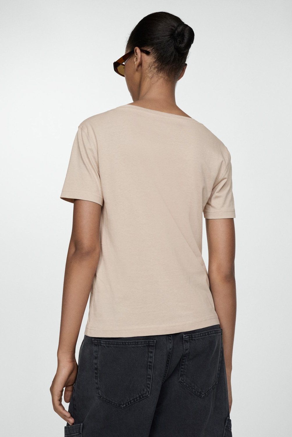 MANGO - Polera Manga Corta Mujer Mango