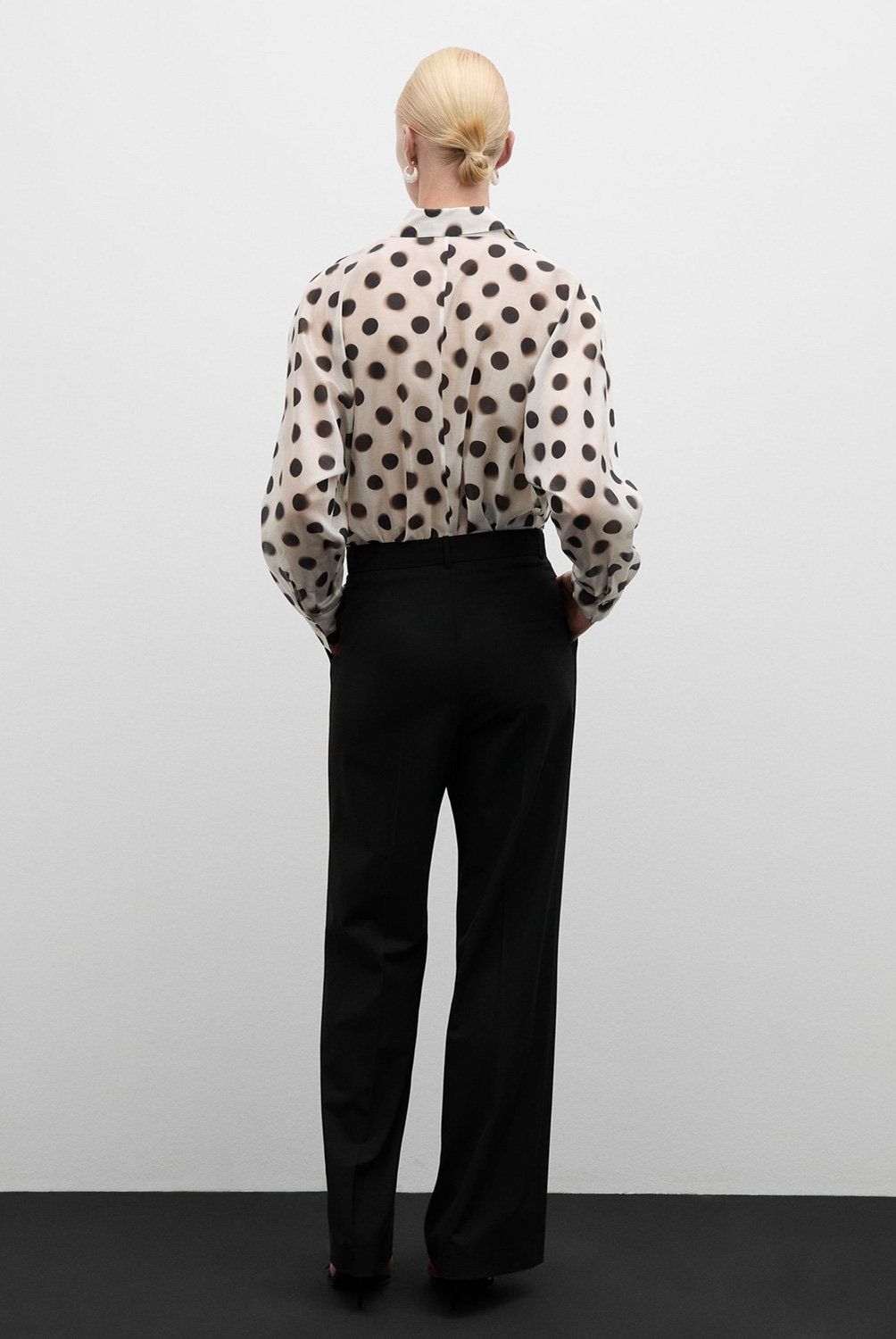 MANGO - Camisa Lyocell Lunares Mujer Mango