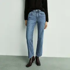 MANGO - Jeans Matilda Tiro Medio Rectos Mujer