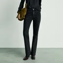MANGO - Jeans Fiona Tiro Medio Flare Mujer