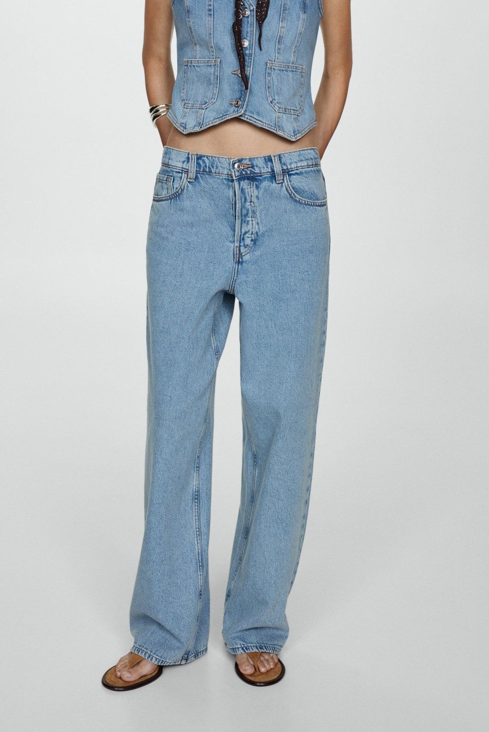 MANGO - Jeans Wide Leg Ari  Mujer Mango