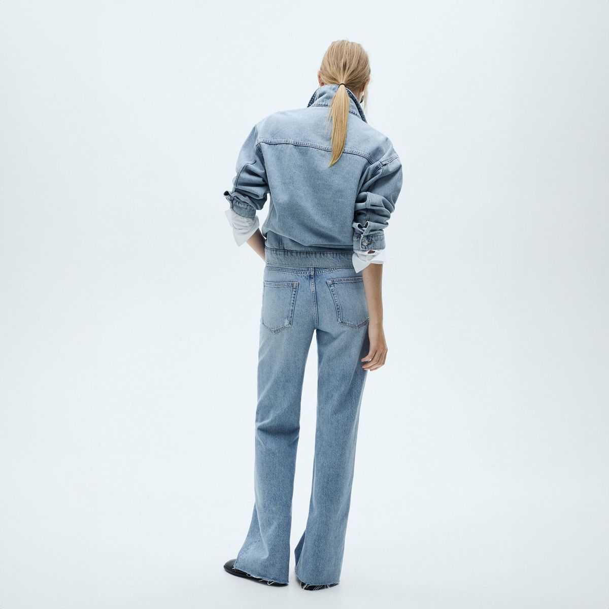 MANGO - Jeans Wide Leg Tiro Alto Mujer Mango