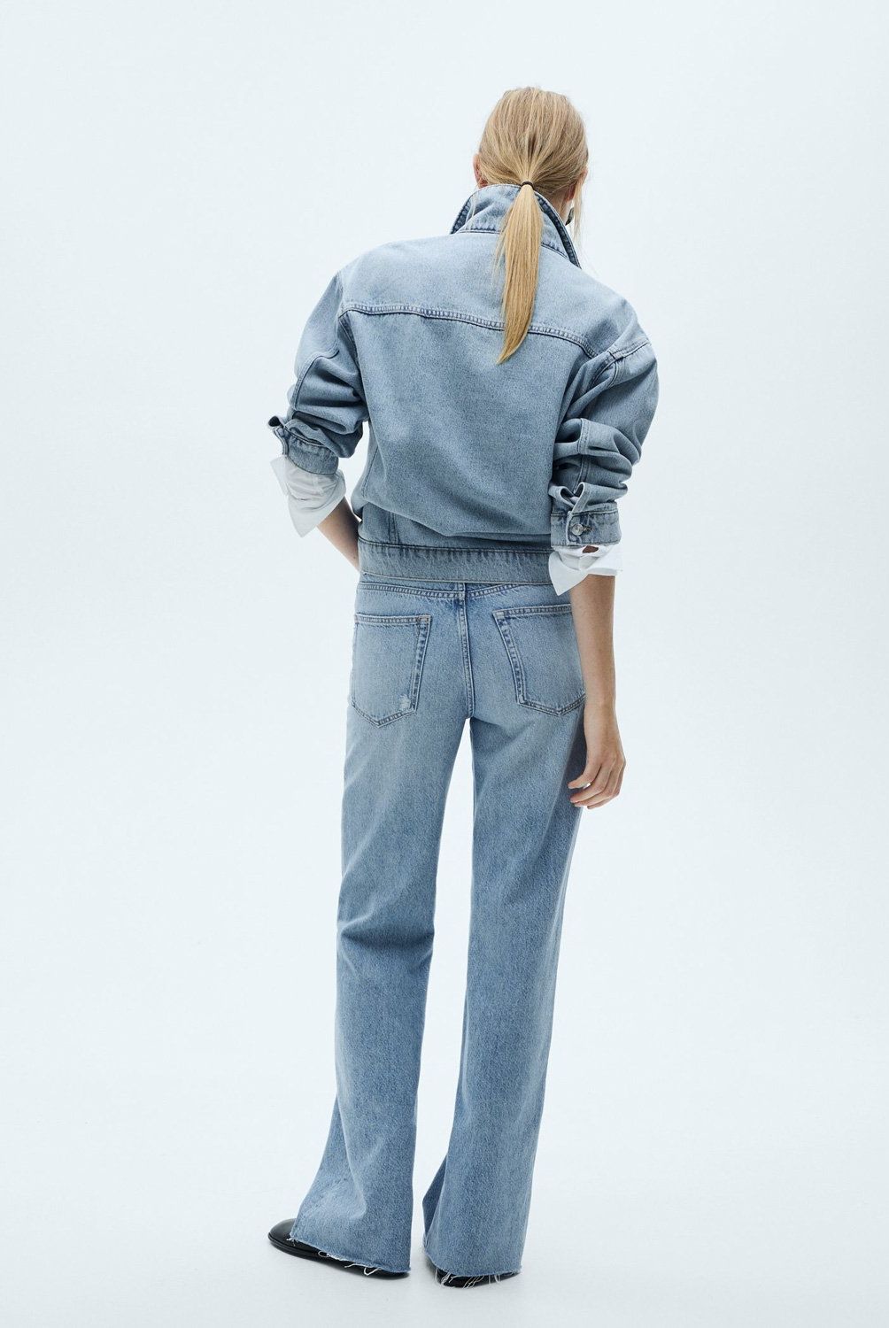 MANGO - Jeans Danila Tiro Alto Wideleg Mujer Mango