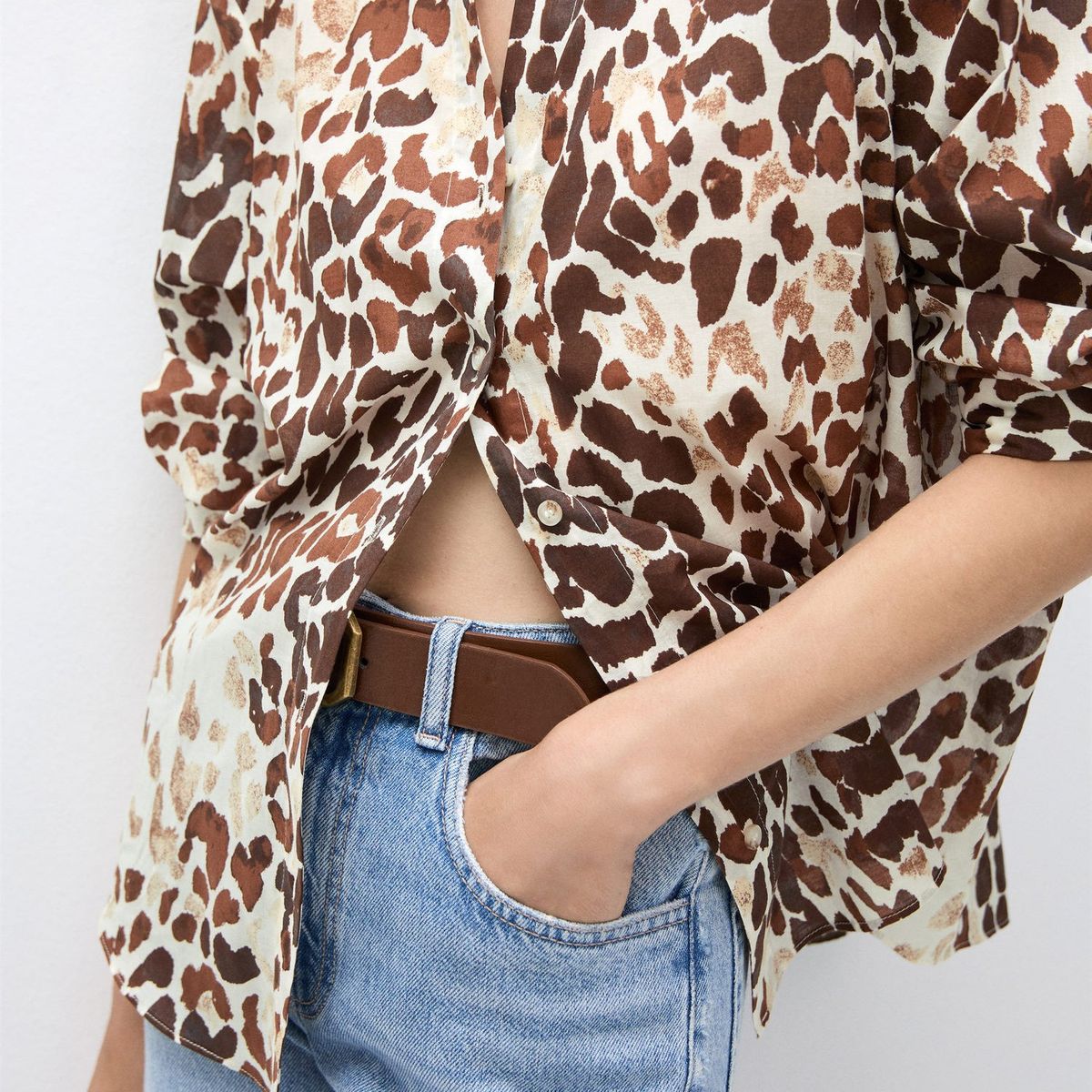 MANGO - Blusa Traje Raya Diplomática Mujer Mango