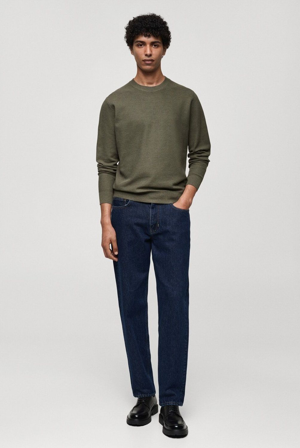 MANGO MAN - Sweater Punto Fino Algodón Hombre Mango Man