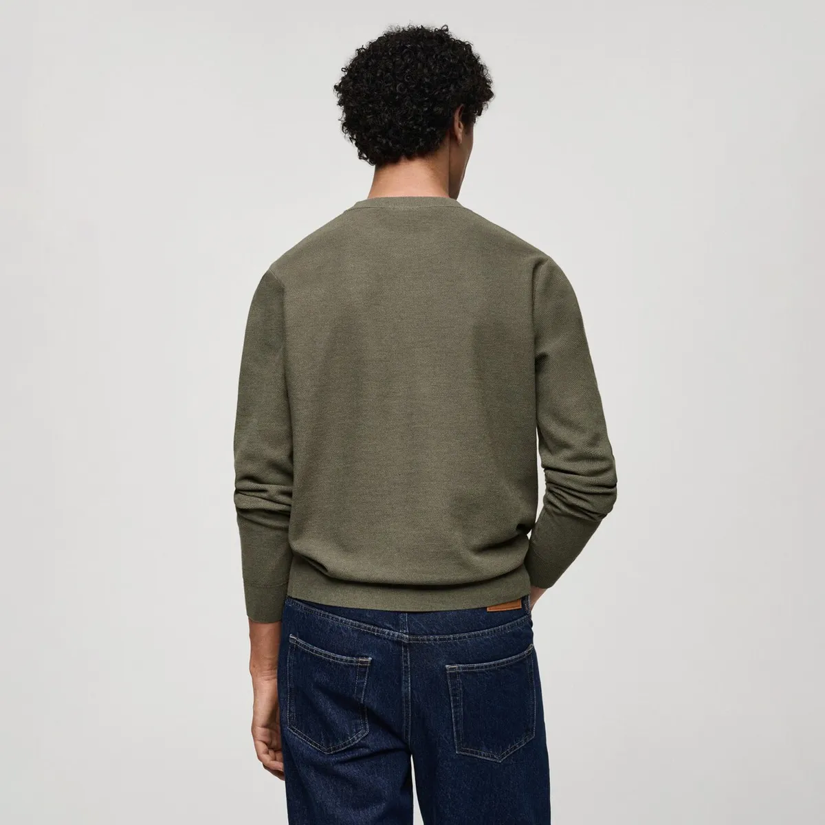 MANGO MAN - Sweater Ten Cuello Redondo Punto Fino Hombre Mango Man