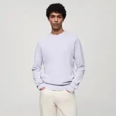 MANGO MAN - Sweater Punto Fino Algodón Hombre