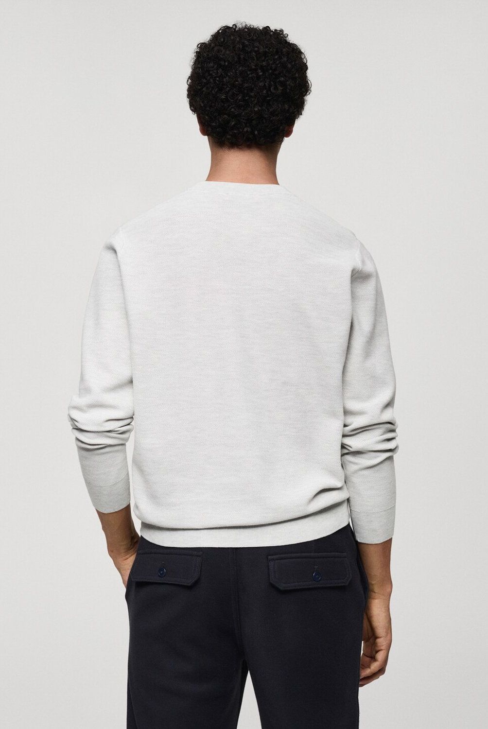 MANGO MAN - Sweater Punto Fino Algodón Hombre Mango Man