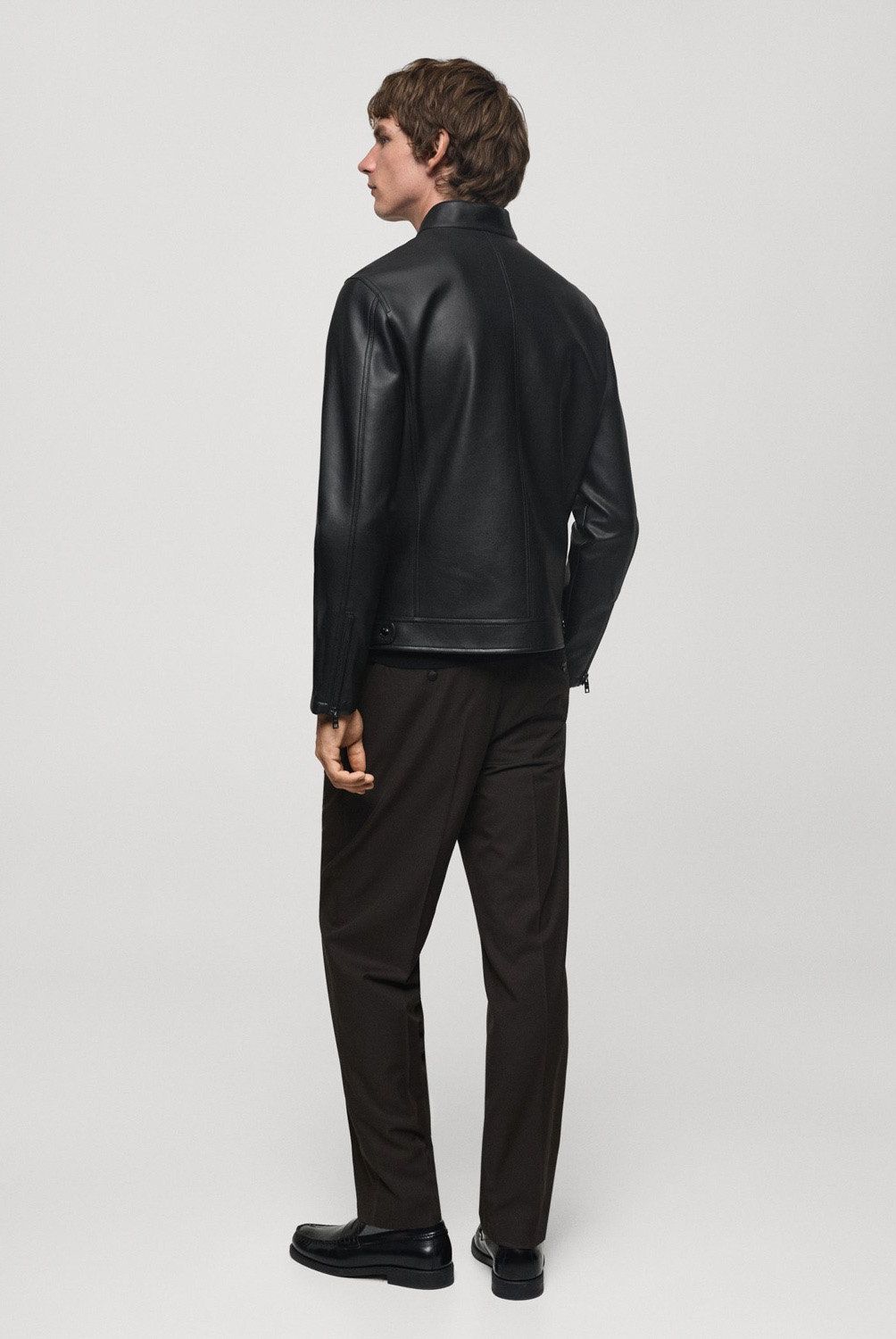 MANGO MAN - Chaqueta Efecto Piel Napa Hombre Mango Man