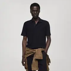 MANGO MAN - Polo Algodón Regular Fit Estructura Rizo Hombre