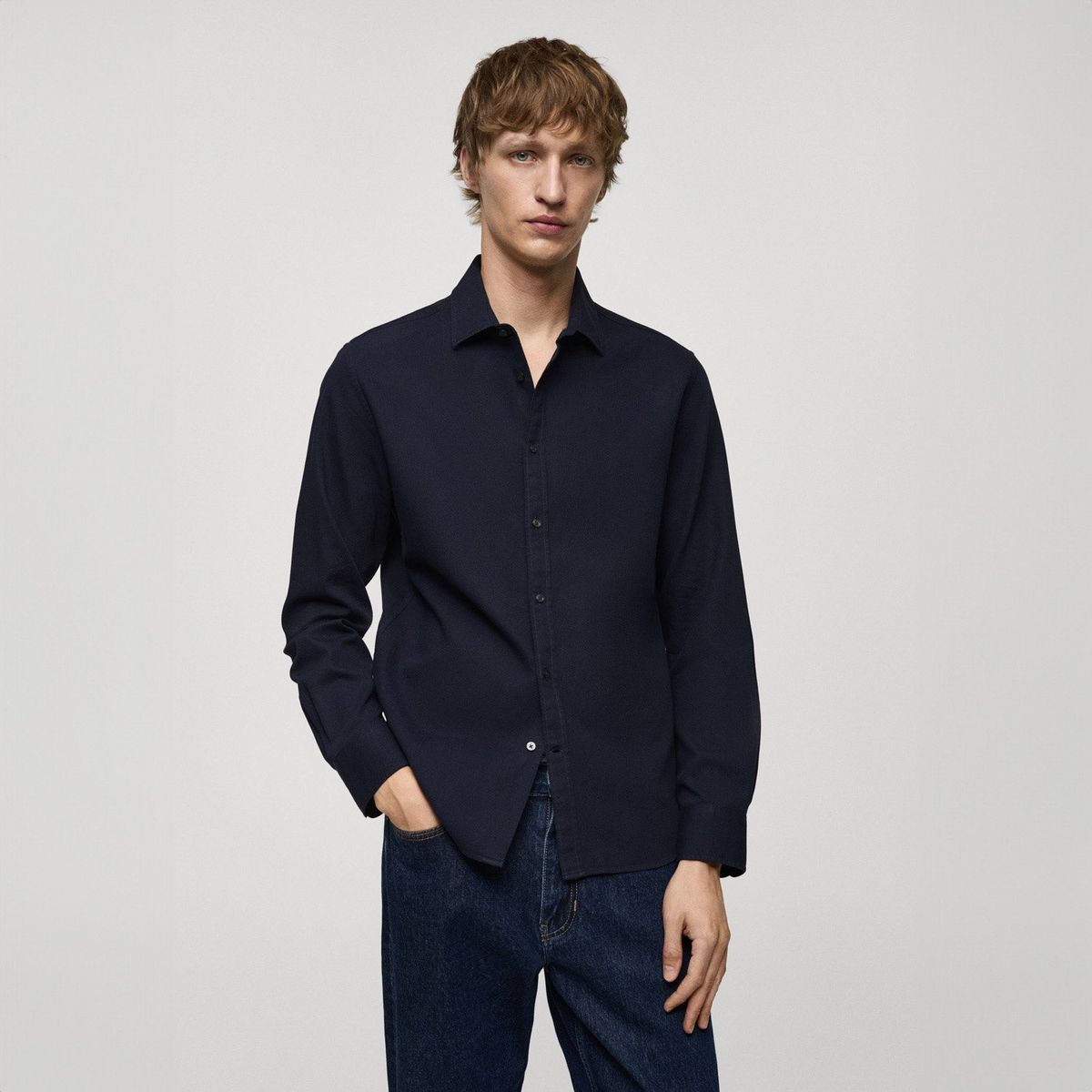 MANGO MAN - Camisa Arthur Regular Fit 100% Algodón Hombre Mango Man