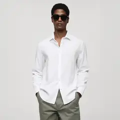 MANGO MAN - Camisa Regular Fit Algodón Hombre