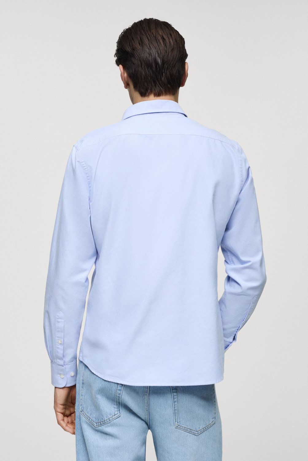 MANGO MAN - Camisa Regular Fit Oxford Algodón Hombre Mango Man