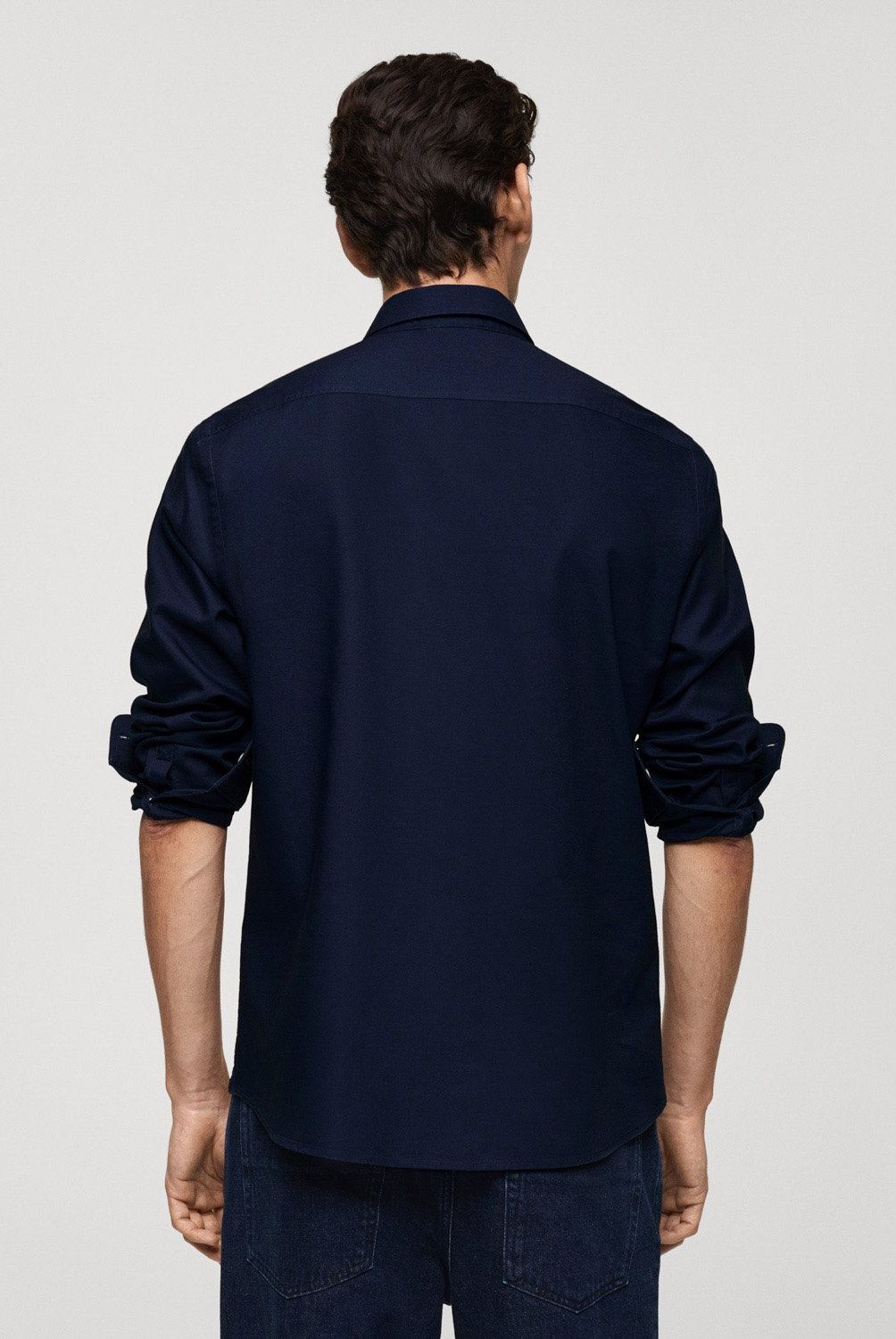 MANGO MAN - Camisa Regular Fit Oxford Algodón Hombre Mango Man