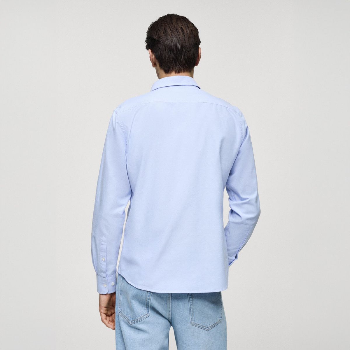 MANGO MAN - Camisa Oxford Regular 100% Algodón Hombre Mango Man