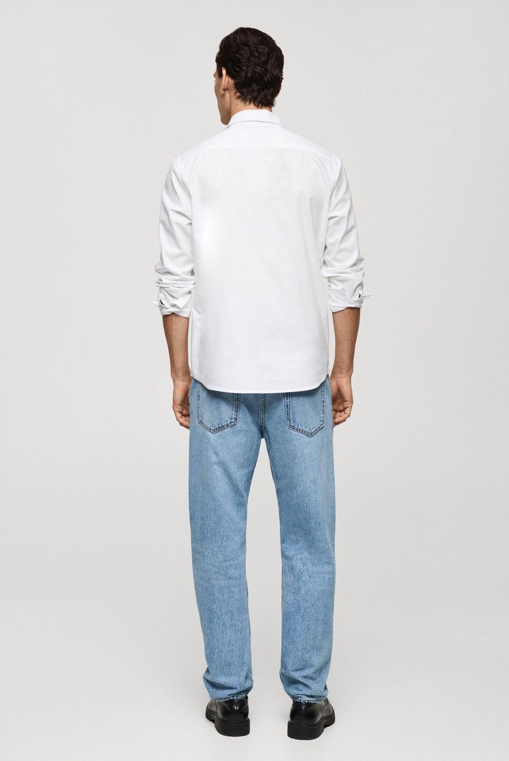 MANGO MAN - Camisa Regular Fit Oxford Algodón Hombre Mango Man