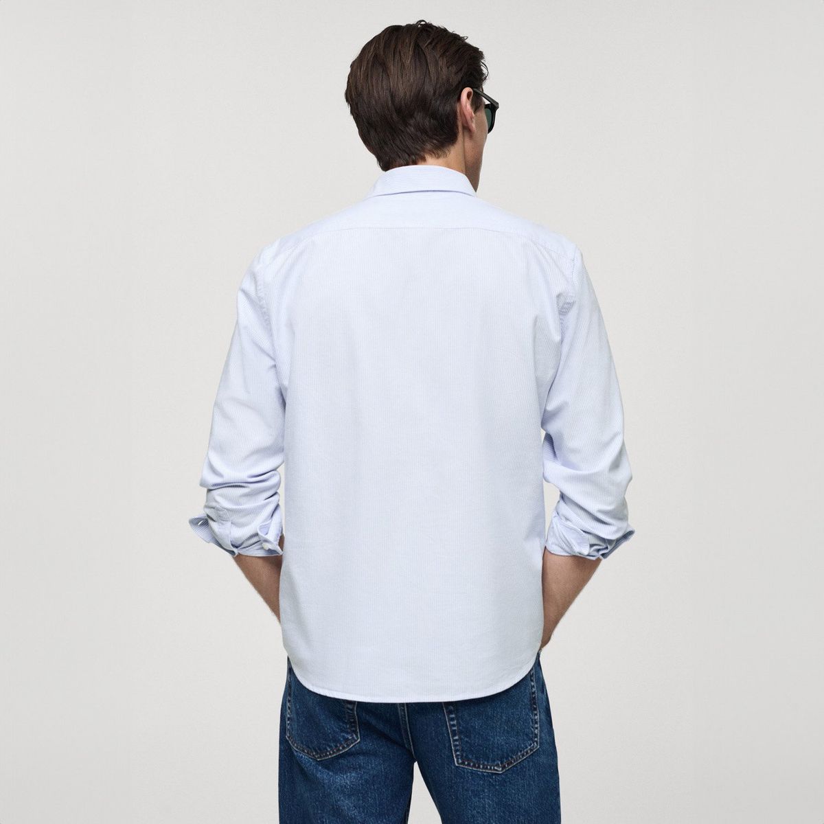 MANGO MAN - Camisa Kodak Regular Fit 100% Algodón Rayas Hombre Mango Man