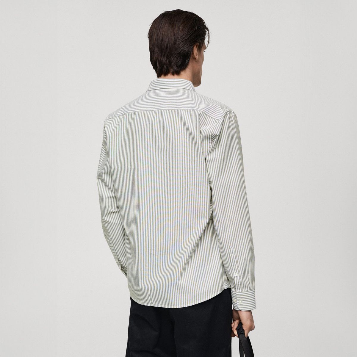 MANGO MAN - Camisa Kodak Regular Fit 100% Algodón Rayas Hombre Mango Man