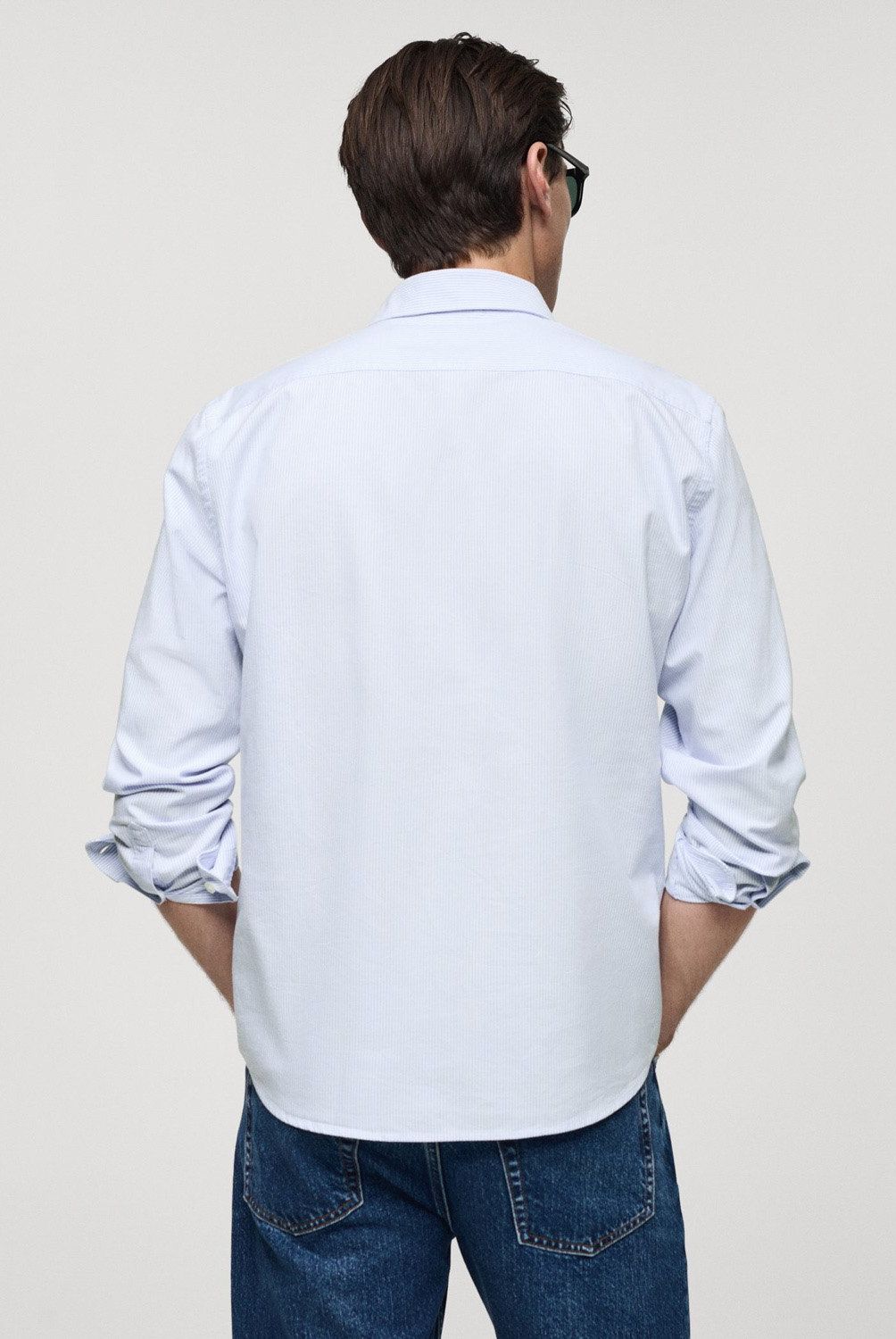 MANGO MAN - Camisa 100% Algodón Rayas Kodak Hombre Mango Man