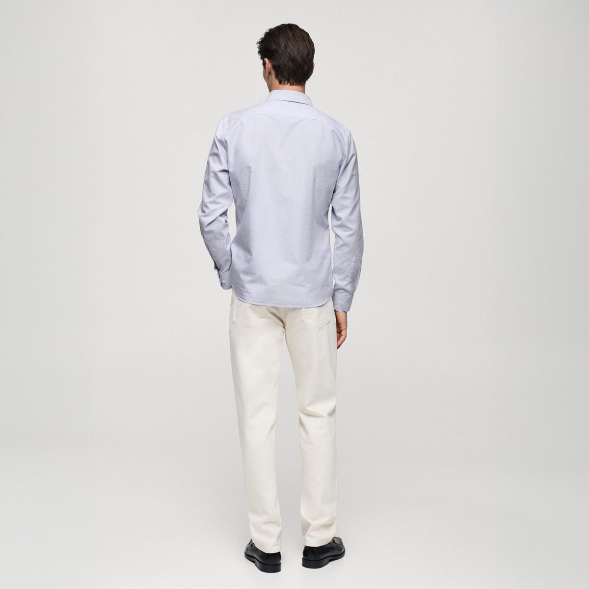 MANGO MAN - Camisa Kodak Regular Fit 100% Algodón Rayas Hombre Mango Man