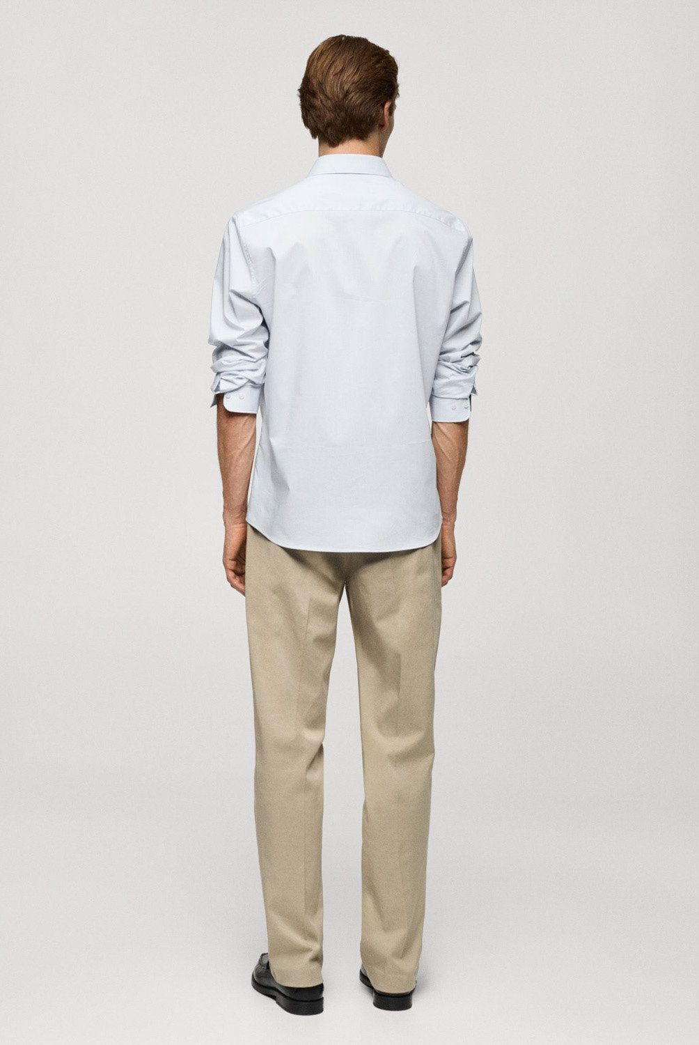 MANGO MAN - Camisa Regular Fit Algodón Stretch Hombre Mango Man
