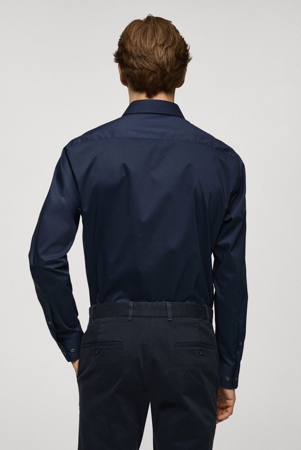 MANGO MAN - Camisa Regular Fit Algodón Stretch Hombre Mango Man