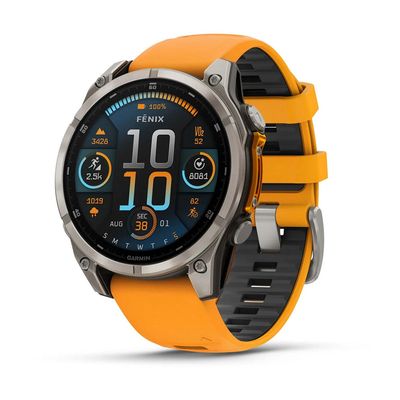 Garmin Smartwatch Fenix 8 Saph Orange