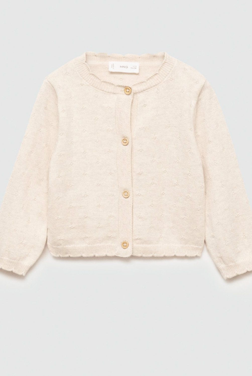 MANGO KIDS - Cárdigan Punto Bordado Unisex Bebé Mango Kids